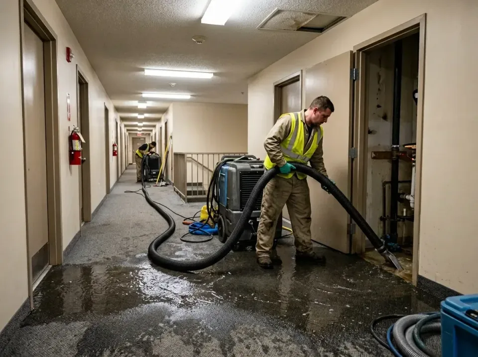 multi-unit-apartment-hallway-f-005 — frequently asked questions, Emergency Burst Pipe Water Extraction & Removal in Lake Cit…